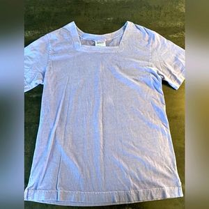 Ladies Fresh Produce Lilac purple shirt Sz XL EUC square neck beach wear tunic